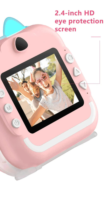 Children 1080P HD Digital Camera Toys Instant Print for Kids Thermal Print Camera